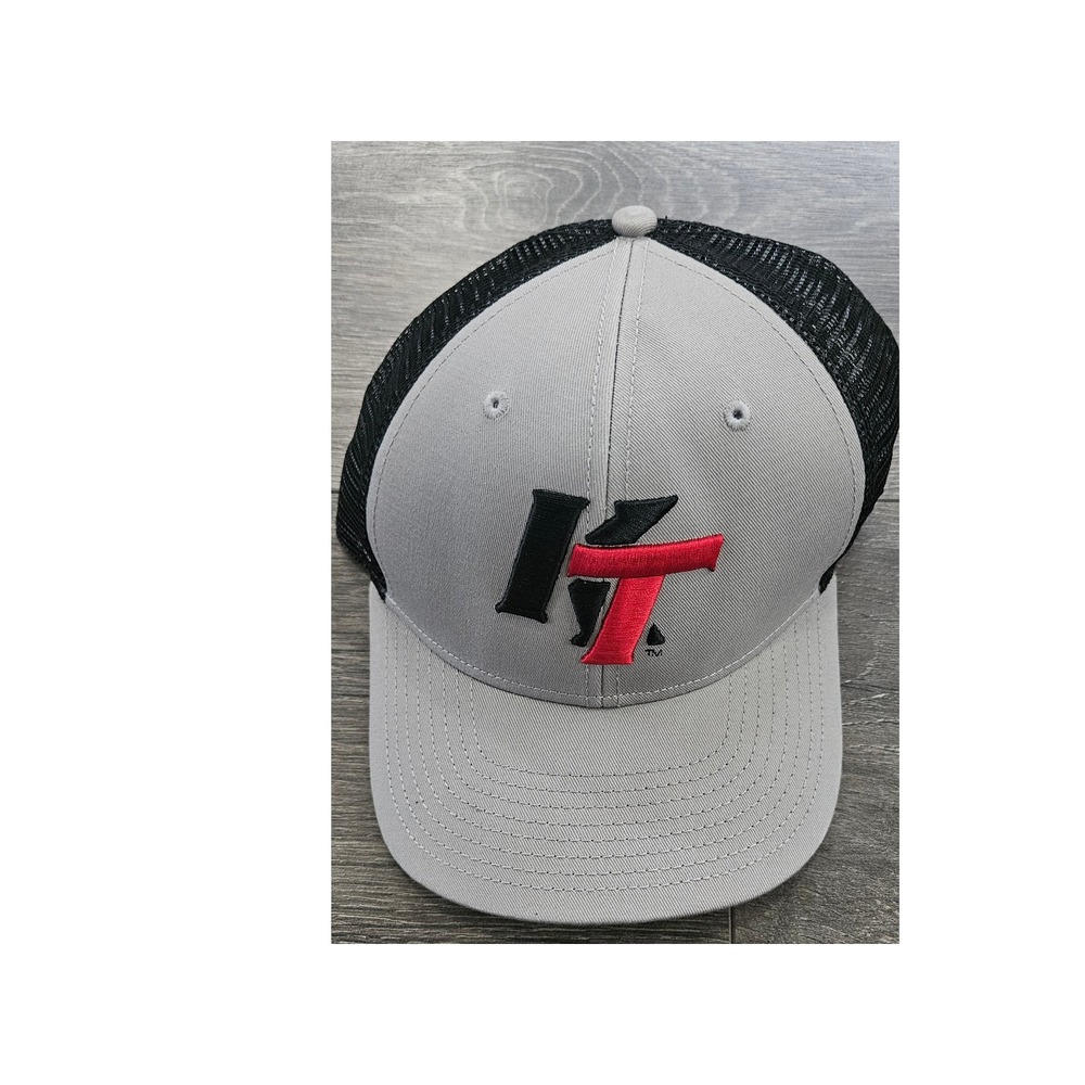 Under Armour‎ KT Trucker Hat Gray Black Red OSFM Low Profile Baseball Cap